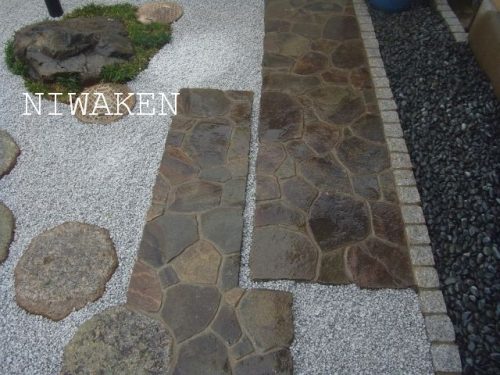 和風石貼り